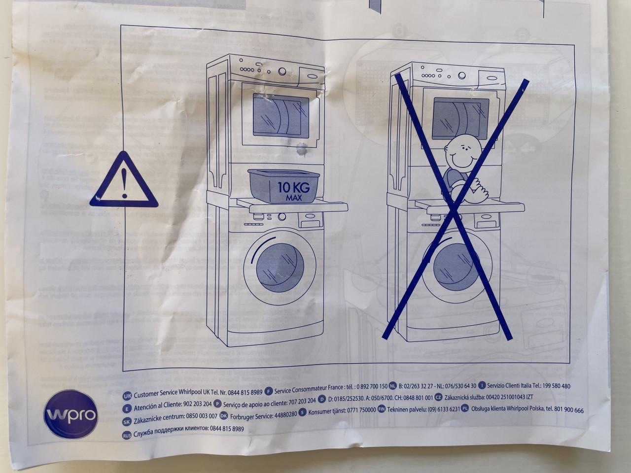 Tussenstuk/lade wasser droger