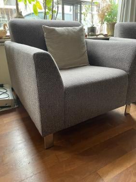 Stoel voor de zithoek + Hocker