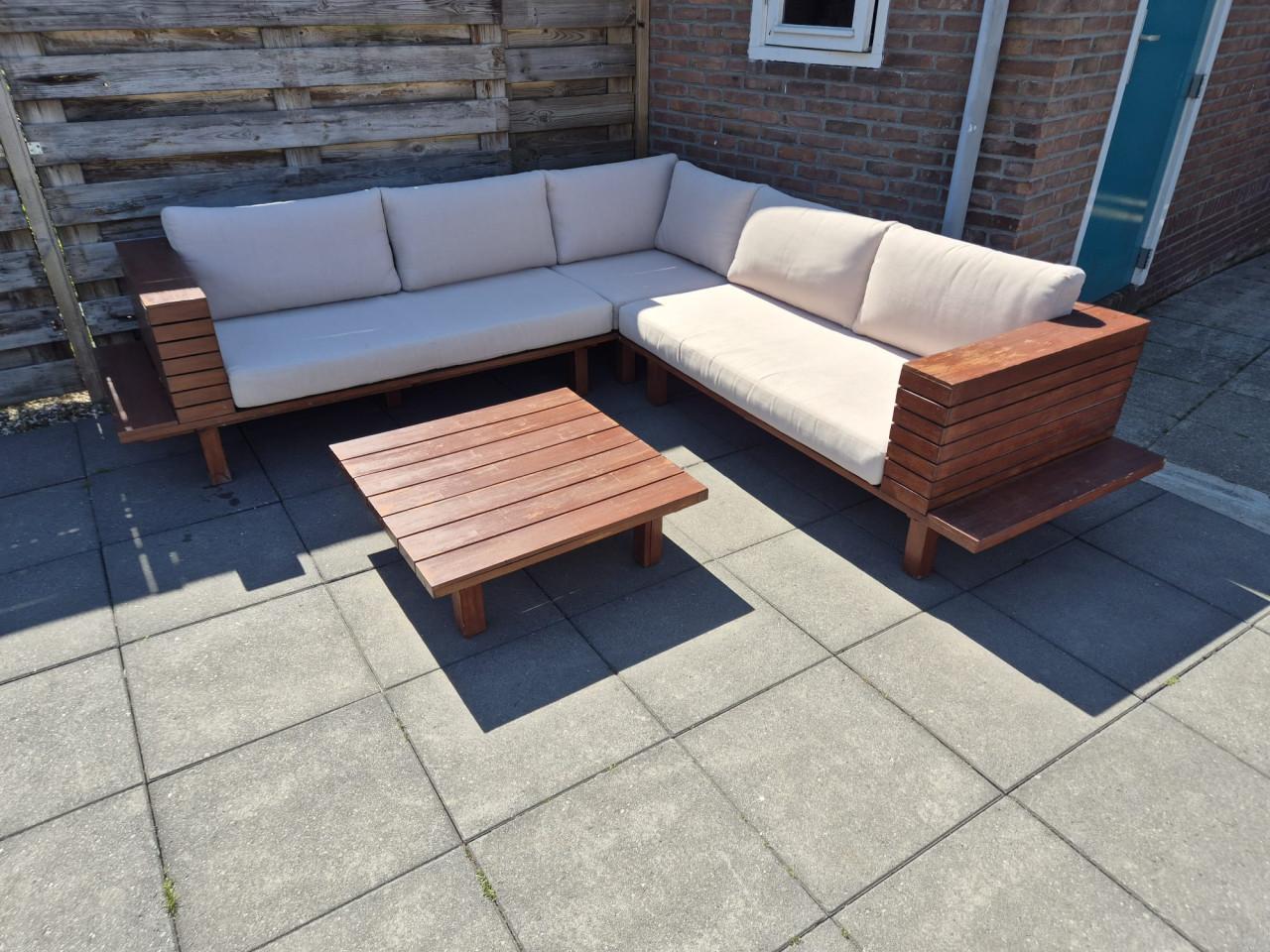Houten Loungeset 250 x 250 cm (Bezorging mogelijk)