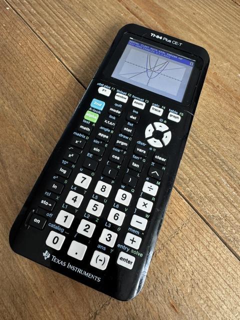 Middelbare school / wiskunde: TI 84 Plus CE-T grafische rekenmachine