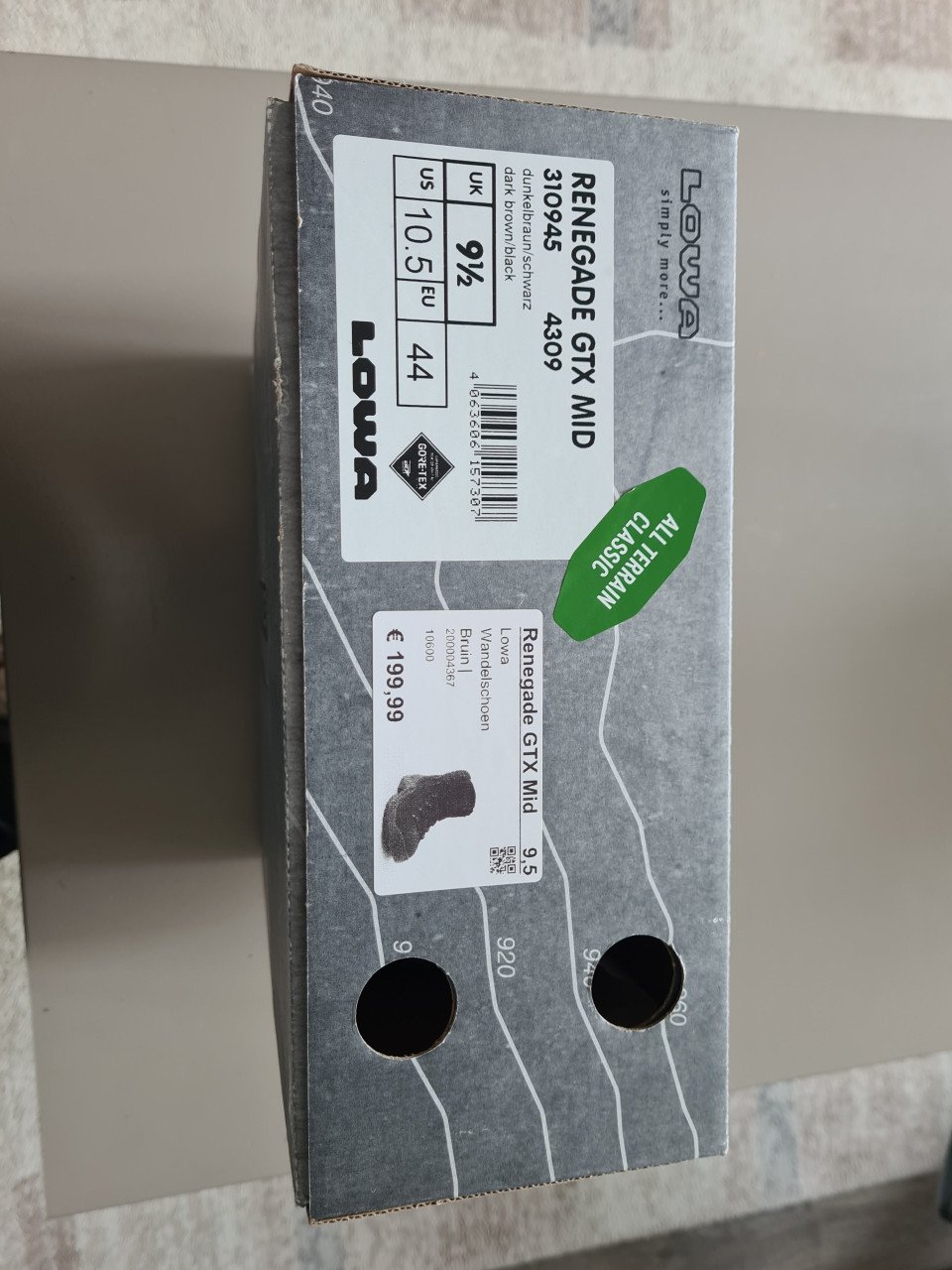 LOWA heren wandelschoenen maat 44/9,5