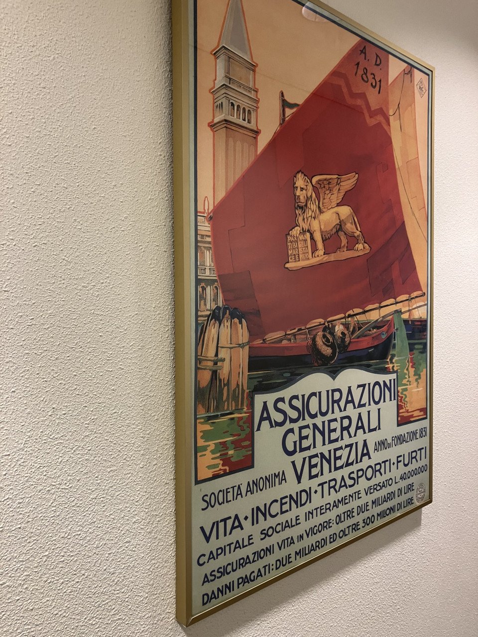 Te koop zeer mooie ingelijste posters van Generali verzekeringen