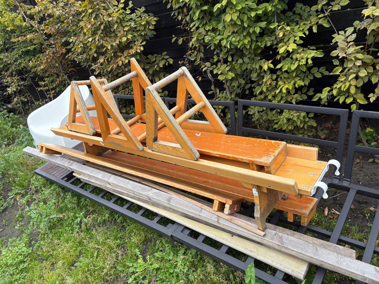 Houten speeltoestellen