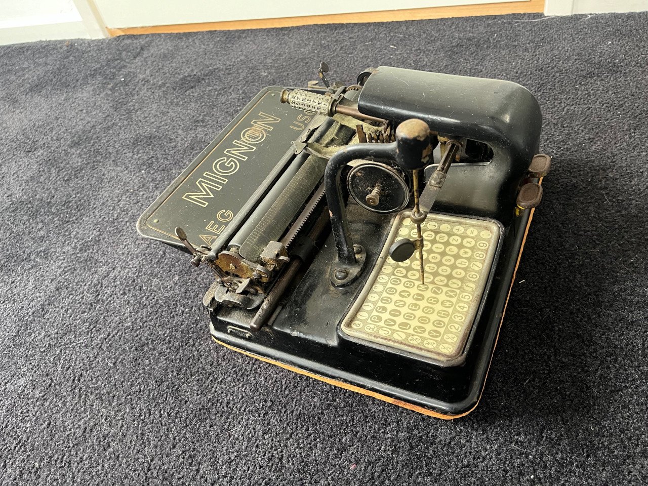 Antieke schrijfmachine