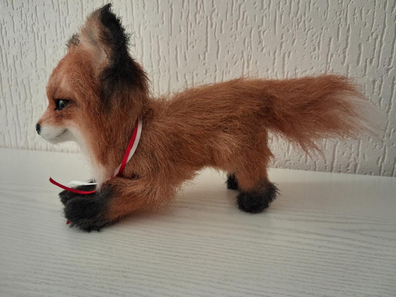 Artdoll vos pop handgemaakt