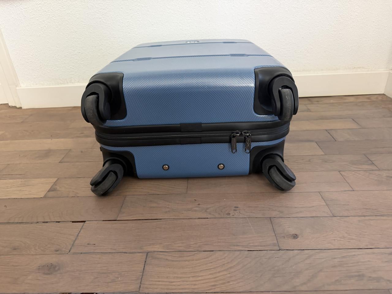 Hardcase handbagage trolley ANWB blauw met slot