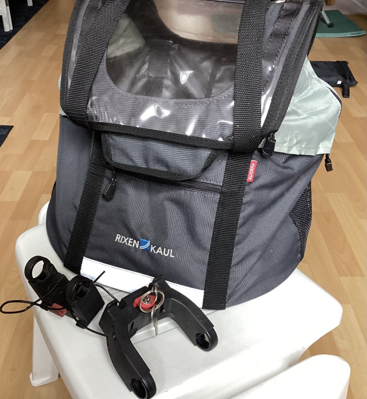 Rixen&Kaul hondenmandje, 6 kg. voor voorop de fiets, KLICKfix systeem