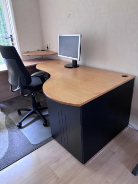 Bureau beuken - zwart