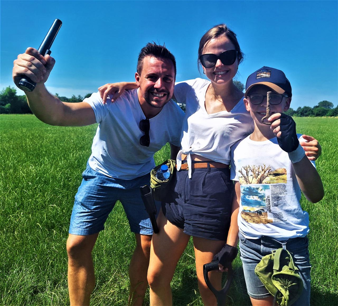 Metaaldetectie workshops op boomgaarden, weilanden en akkers