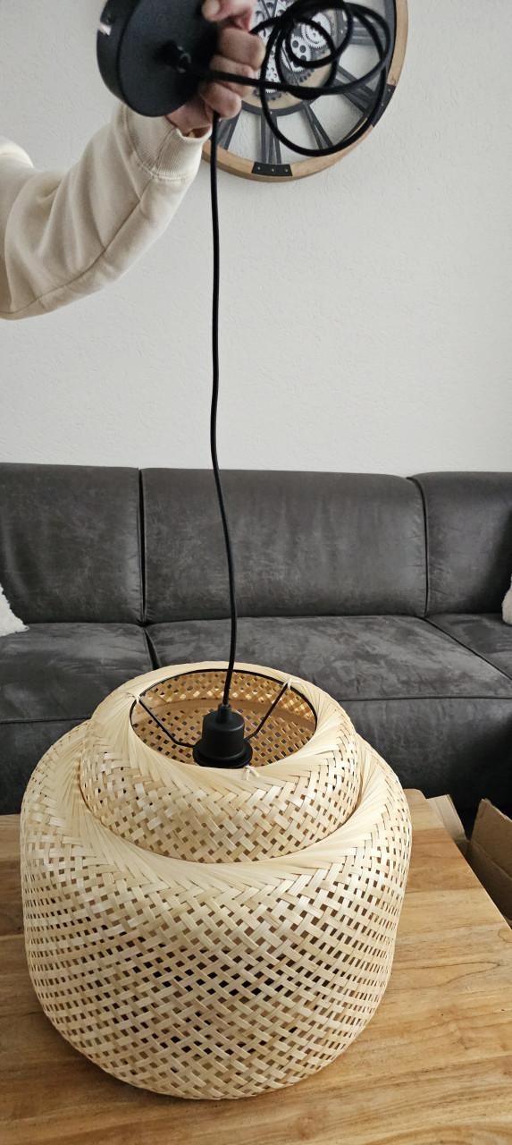 Bamboo hanglamp nieuw