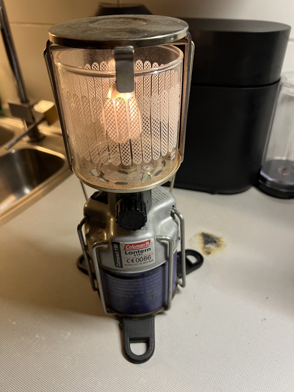 Coleman lantern compact 190 met gasfles