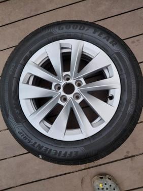 Nieuwe velgen met banden