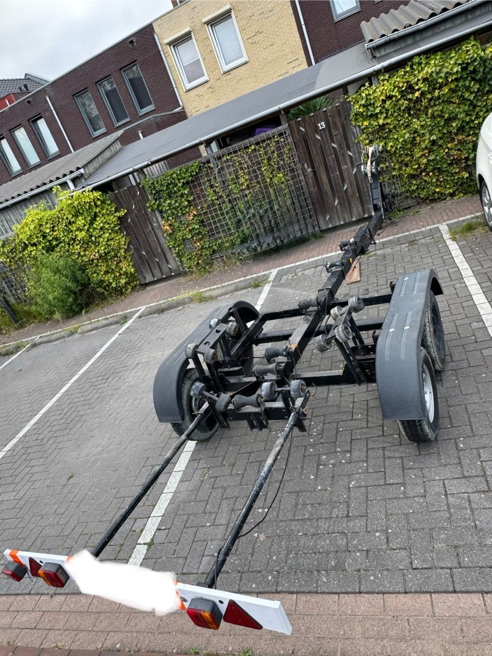 Riba kantelbare boottrailer – geremd, tandemas 1200+1400 kg