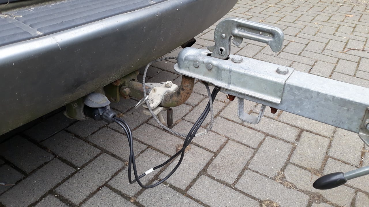 Aanhangwagen.