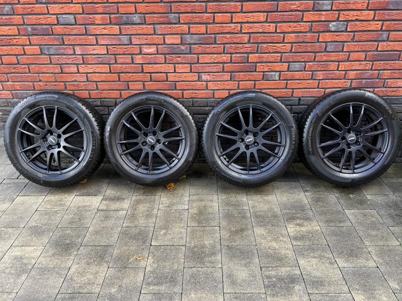 17inch Lichtmetalenvelgen met winterbanden