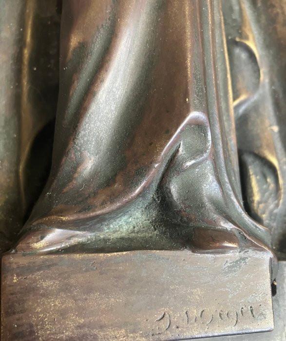 BRONZEN PLAQUETTE SYLVAN NORGA ,BELGIÉ JAREN '20