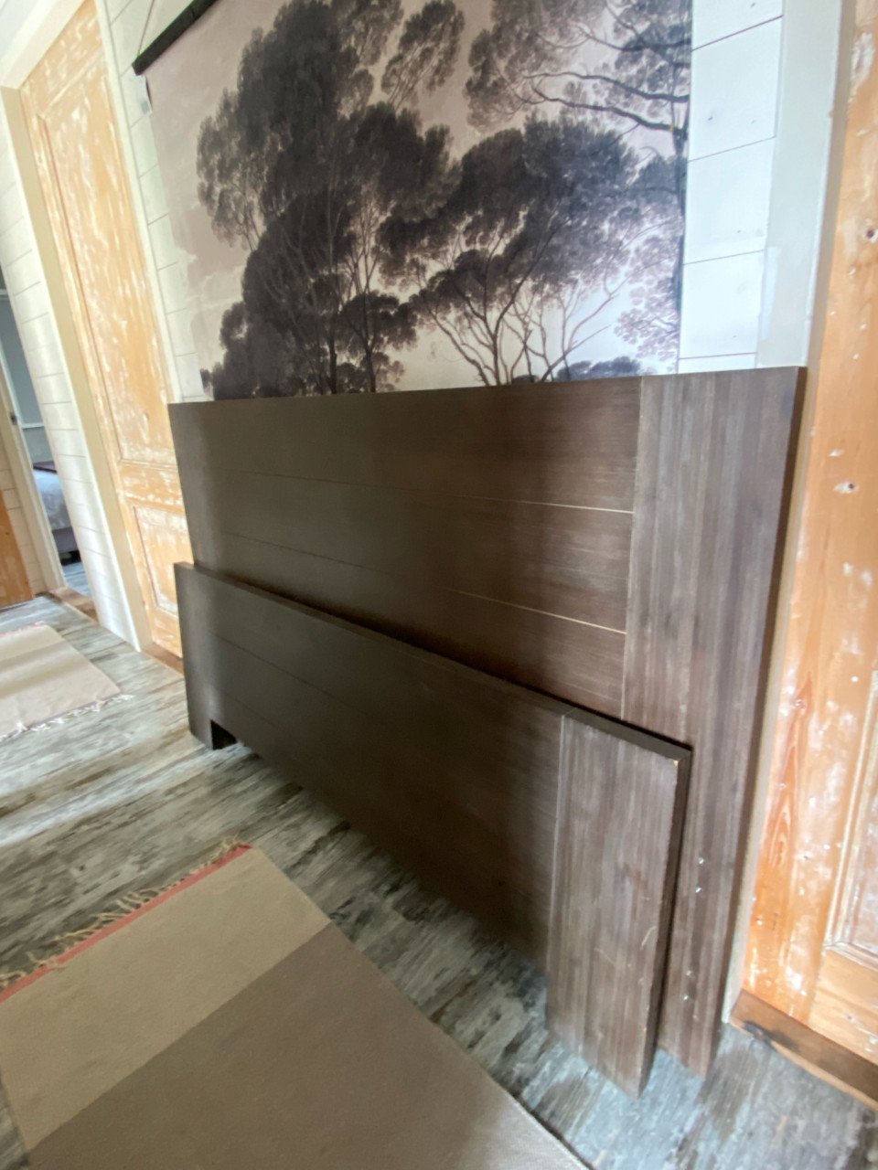 Mooi robuust masief houten bed 160x200