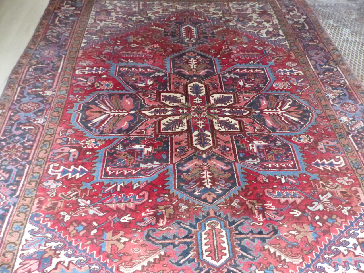 Tapijt uit Iran wol handwerk 261x356 zeer groot zwaar