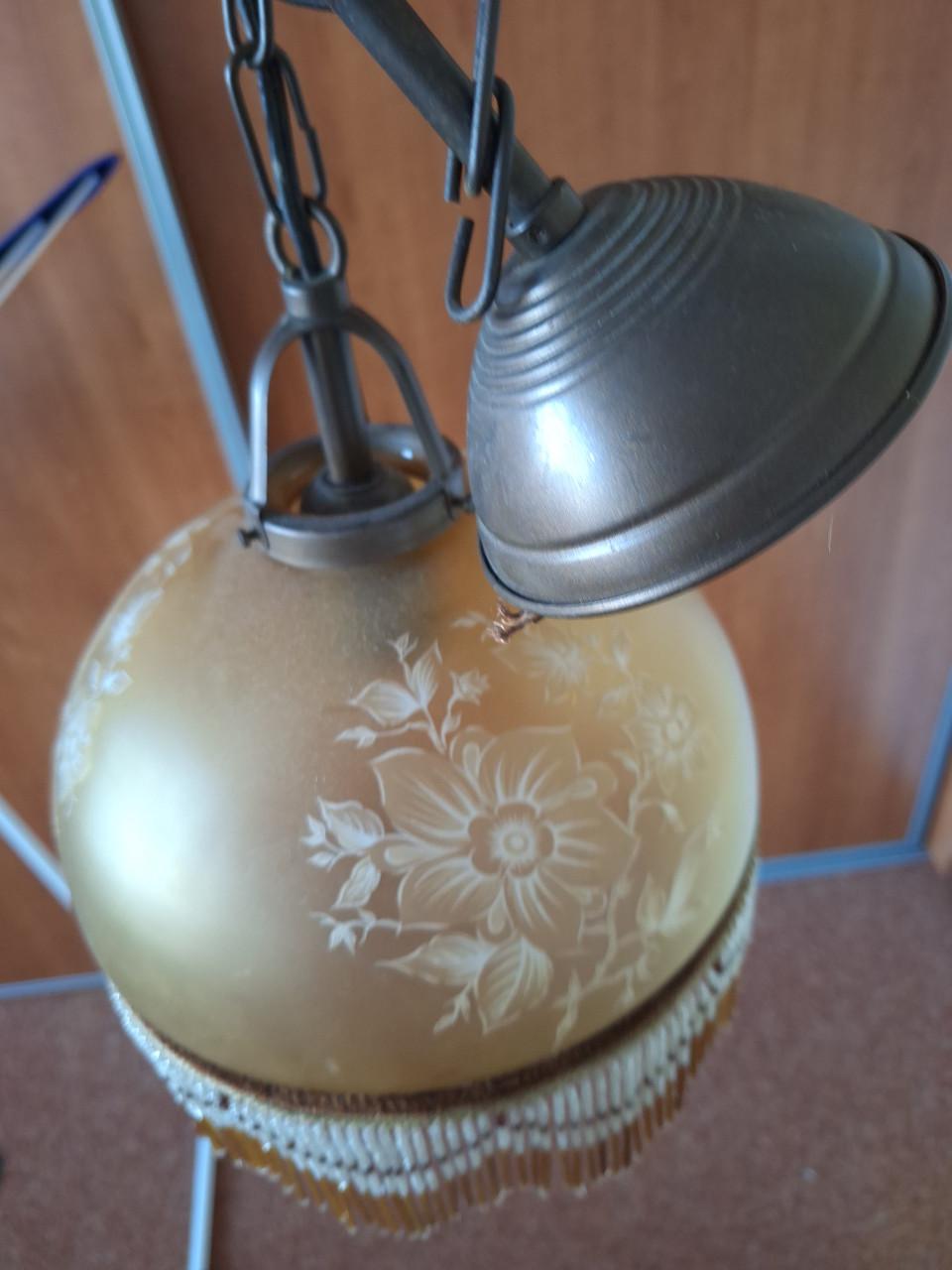 Franse hanglamp met glaskralen