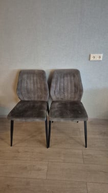 Eetkamerstoelen 4 stuks groen - GERESERVEERD