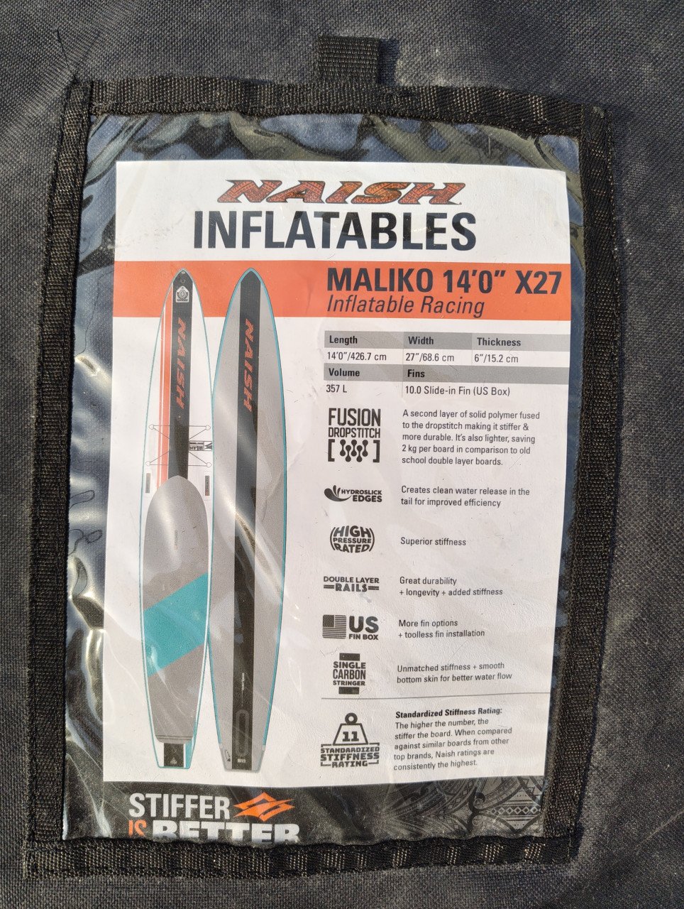 2 stuks Naish Maliko 14'0"x 27.0" opblaas sup