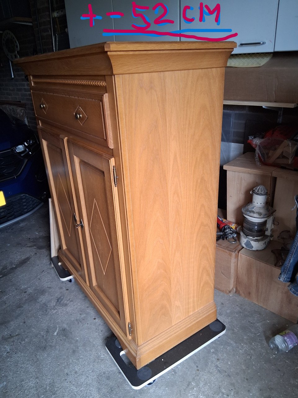 Licht Eikenhouten dressoir, Meidenkast en Audiomeubel