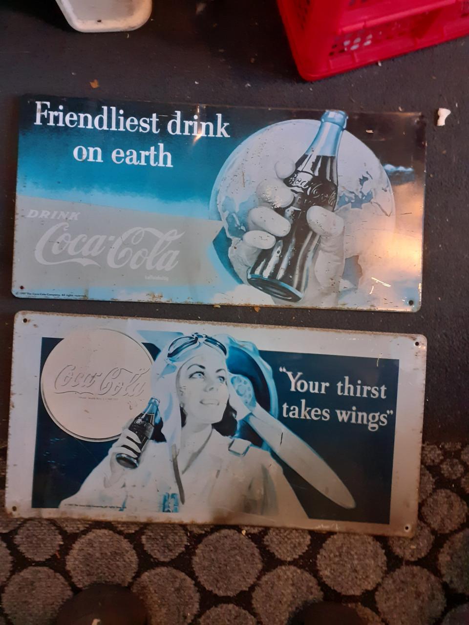 Radio COCA COLA super groot Cola blik 80cm & Diverse Stereo