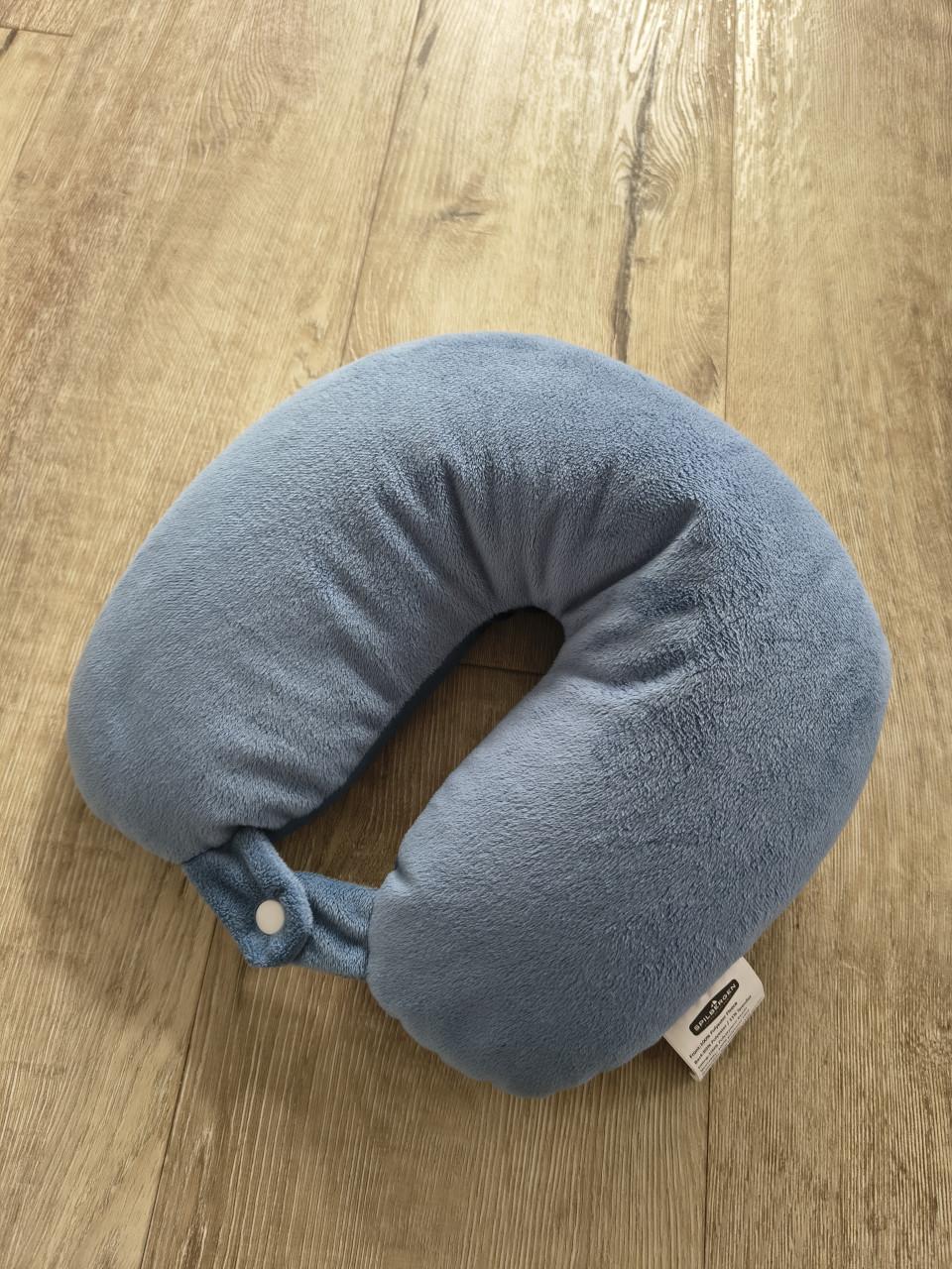 Spilbergen reiskussen blauw, als nieuw! Nekkussen, auto reis