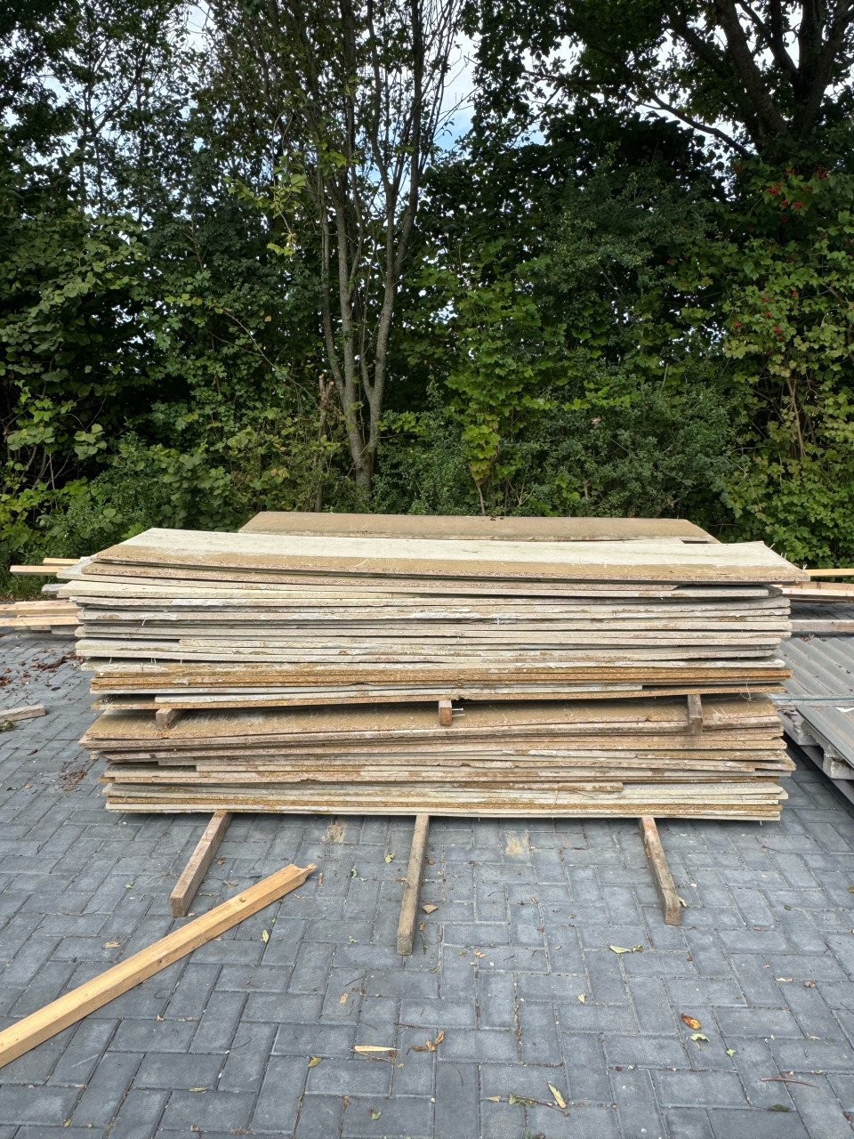 Houten spaanplaat schotten