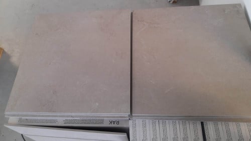 Natuursteenlook tegels, lichte zandkleur, 60x60 cm, per m²