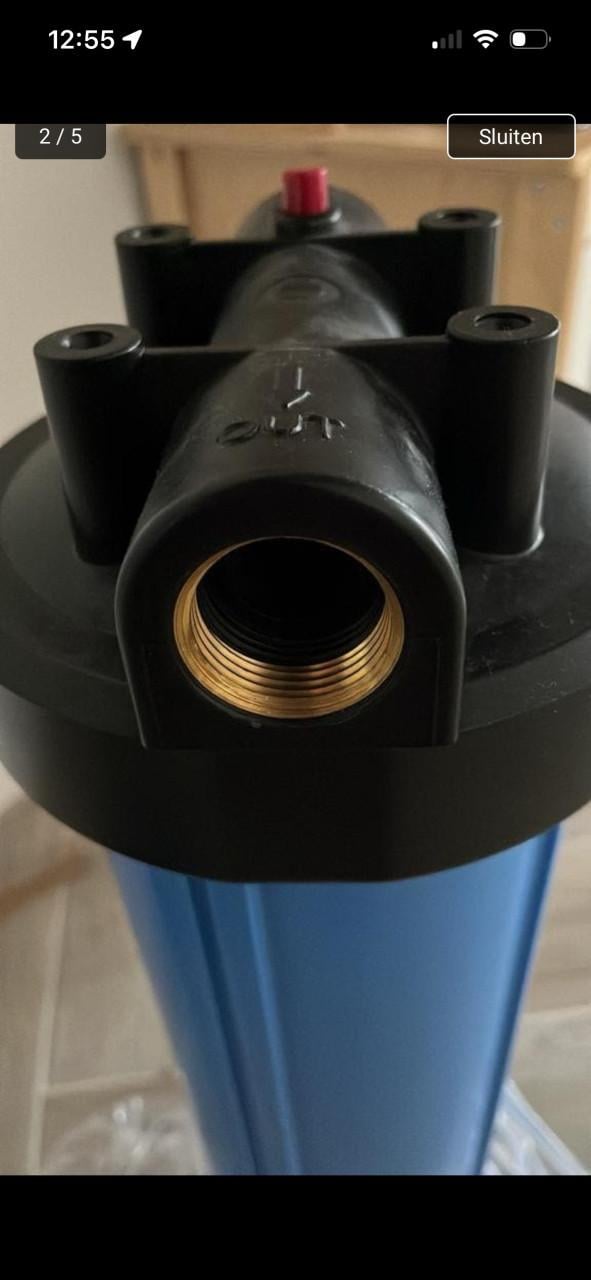 Waterfilter nieuw hoofdaansluiting 20 inch
