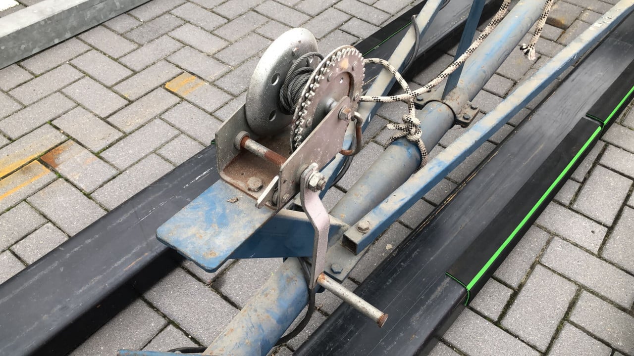 Trailer voor boot (of zeilboot) van 4 meter