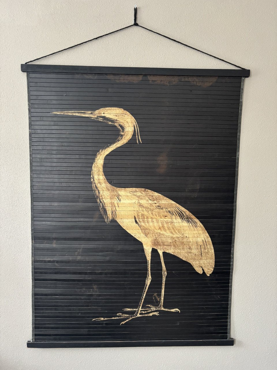 Wand decoratie kraanvogel