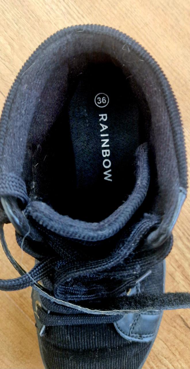 Zwarte hoge sneakers, maat 36