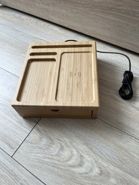 Houten bureau organizer