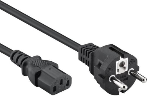 C-13 Netsnoerkabel voor o.a. pc, monitor, apparaten 1 meter.