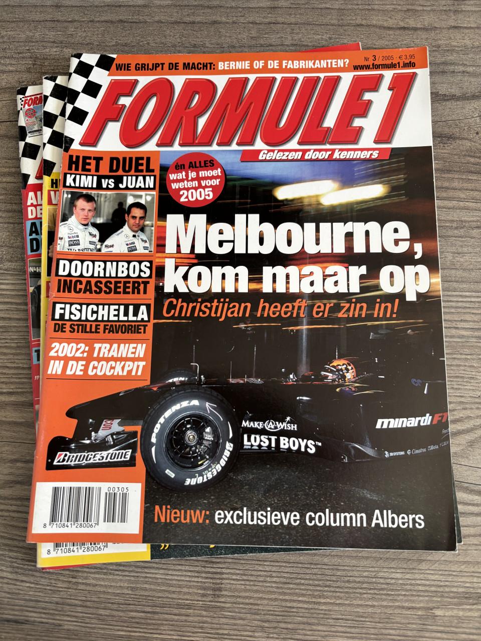 Formule 1 tijdschriften