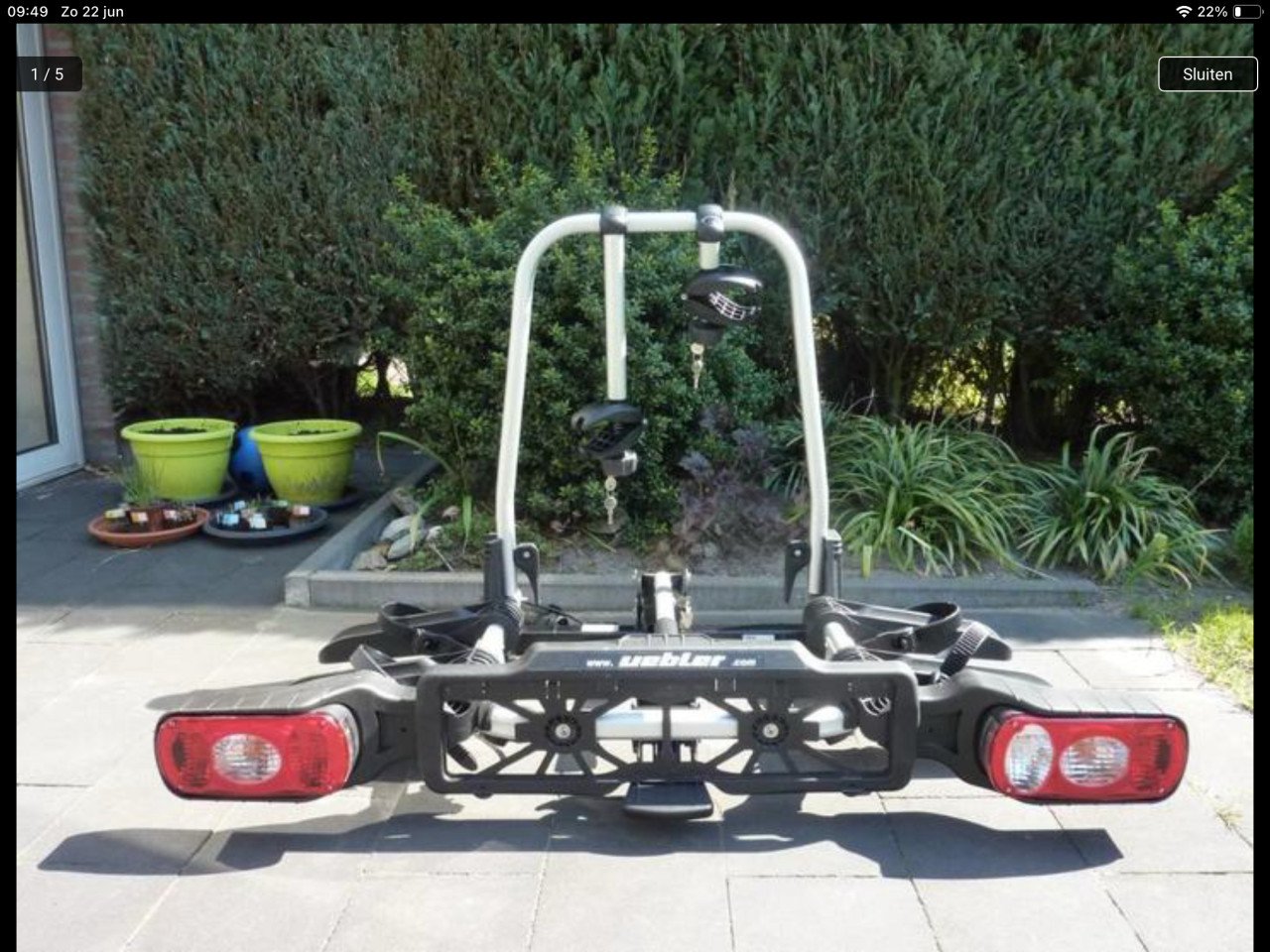 Uebler X21 fietsendrager