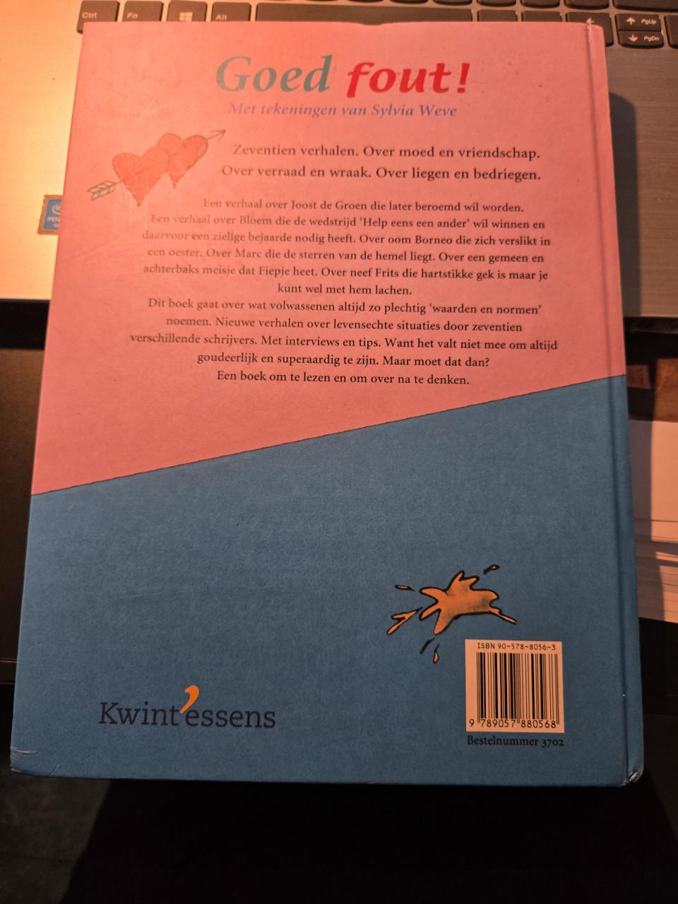 Boek: "Goed fout!" een verhalenbundel uit 2000