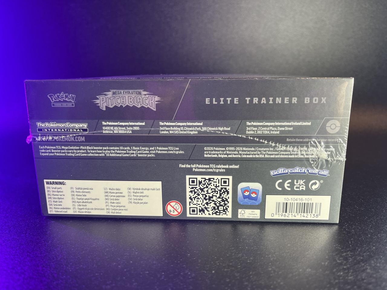 Pokémon: Mega Evolution – Pitch Black – Elite Trainer Box