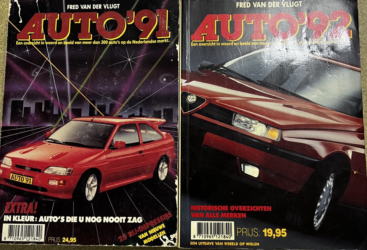 De auto 1991 en 1992 Fred van der Vlugt