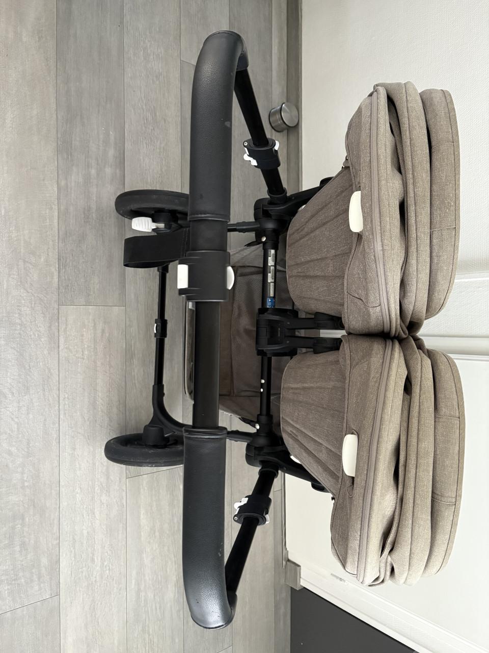 Bugaboo donkey twin black taupe
