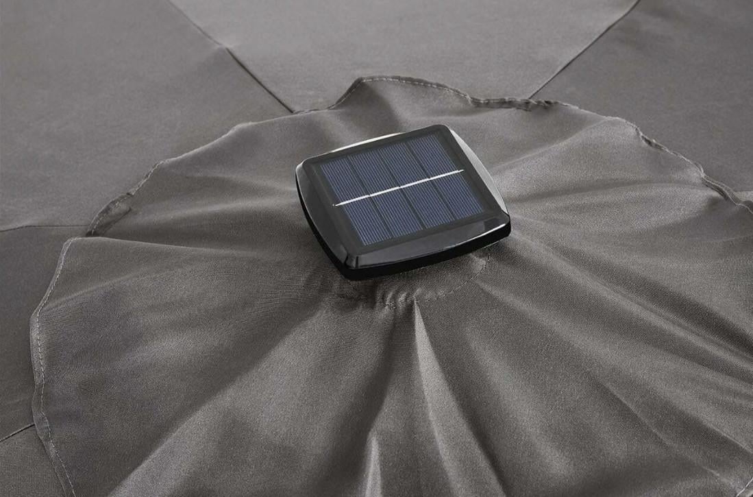 Parasol met LED-verlichting / Diameter 270 cm