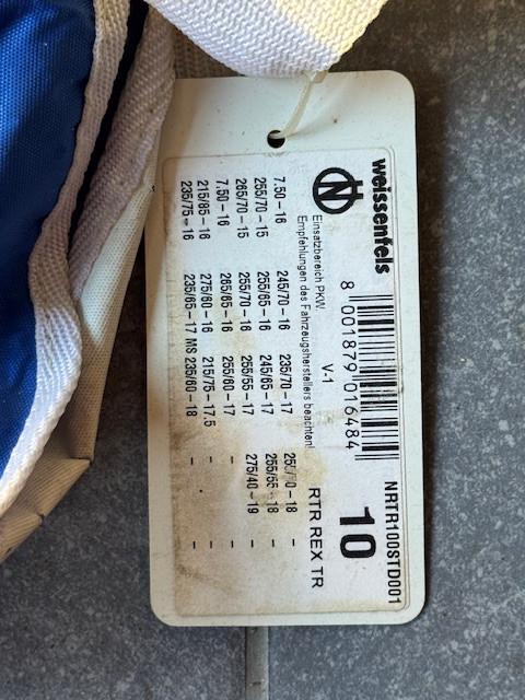 Sneeuwkettingen nieuw Weissenfels REX TR nr10