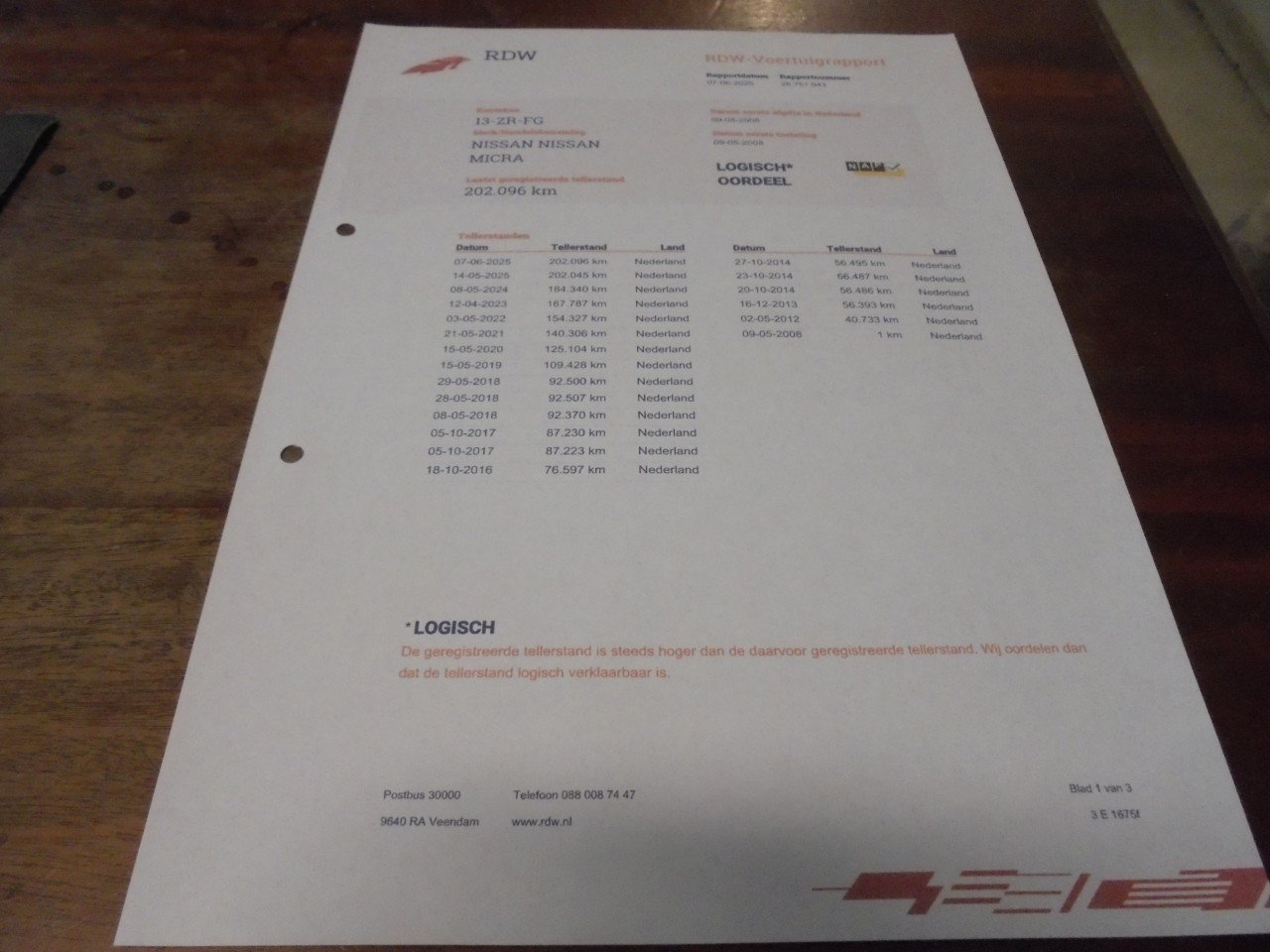 Nissan Micra 1.2 TWEEDE EIGENAAR  202.096 Km met N.A.P nieuwe Apk Bij Afl.