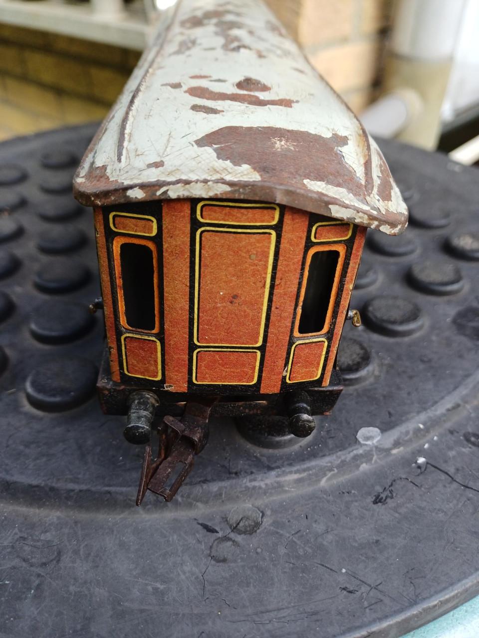 Antieke spoorwegwagon