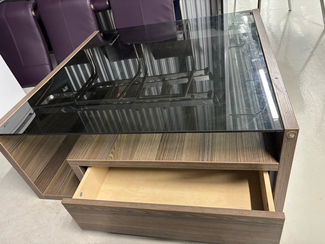 Salontafel - tv meubel - hoogglans wit