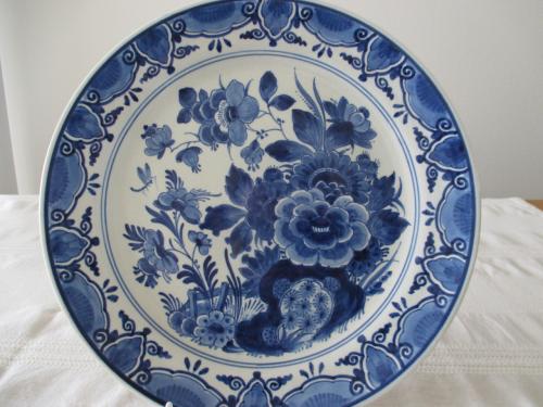 Mooi Delftsblauw Bord   ( De Porceleyne Fles )