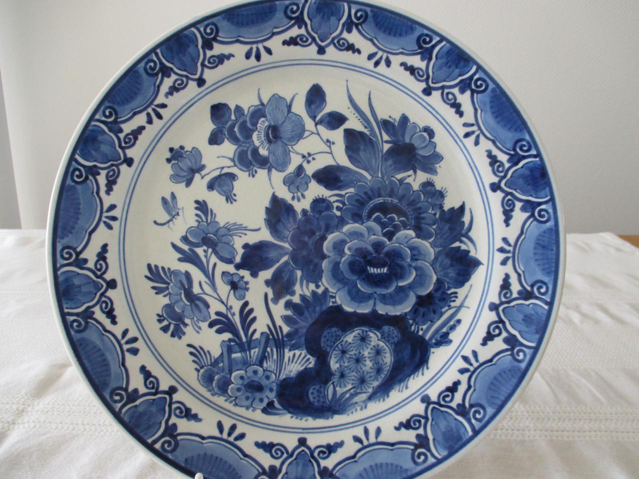 Mooi Delftsblauw Bord   ( De Porceleyne Fles )