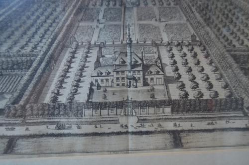 Kopergravure 'T Huys Steenhove' Smallegange 1696